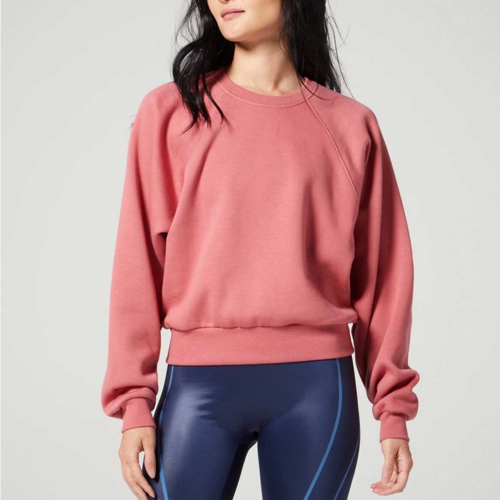 NWT Wear It To Heart - AMOR RAGLAN SWEATSHIRT ROSE BLUSH